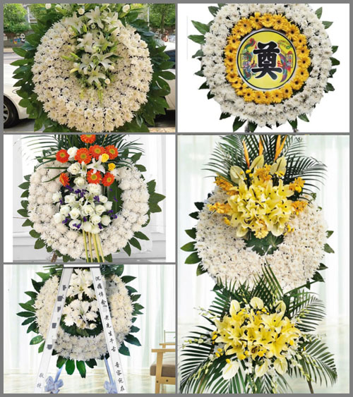山东青岛黄岛区红石崖街道解家村花圈速递
